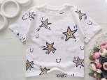 3,4 года, рост 104 Детская футболка в звездах - зображення 1