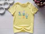 5,6 лет, рост 110,116 Желтая детская футболка роботы - зображення 1