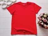 11,12 лет, рост 146,152 Новая красная однотонная трикотажная футболка - зображення 1