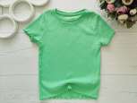 6,7 років, зріст 122 Салатова футболка в рубчі стретч - зображення 1