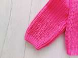 13–14 років, зріст 164 М’який рожевий светр з грубої в’язки для дівчинки — 2