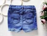 3 роки, зріст 98 Стрейчові джинсові шорти для дівчинки - зображення 3