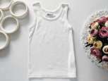 4,5 років, зріст 110 Біла майка для хлопчика - зображення 1