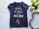 5,6 років, зріст 110,116 Футболка з єдинорогом - зображення 1