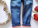 2,3 роки, зріст 98 Джинсіт slim з підворотом - зображення 3
