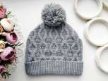 В'язана шапка в камінні - зображення 3