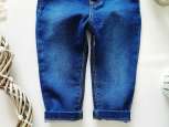 9-12 мес, рост 80 Стрейчевые джинсы узкачи для девочки - зображення 3