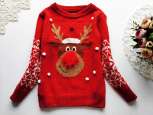 4,5 років, зріст 110 Новорічний светр для хлопчика - зображення 1