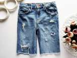 10 років, зріст 140 Стрейчові джинсові шорти - зображення 1