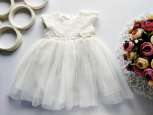 0-3 міс Біла пишна сукня - зображення 1