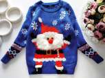 3,4 роки, зріст 98,104 Светр з дід морозом - зображення 1