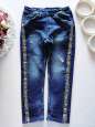4,5 років, зріст 110 Модні джинси з лампасами - зображення 1