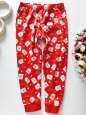 4,5 лет, рост 104,110 Новогодние трикотажние штаны - зображення 1