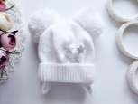 6,12 міс. Біла дитяча шапка - зображення 1