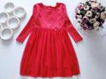 3,4 роки, зріст 104 Ошатне червоне плаття - зображення 1